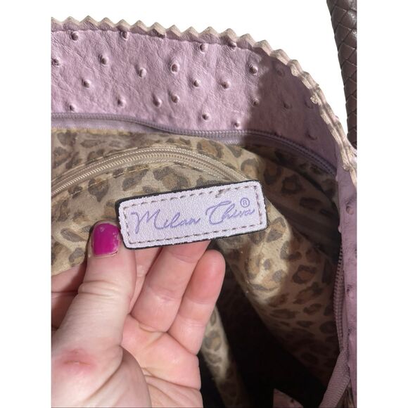 Milan Chivalry Large Ostrich Tote - Picture 7 of 7